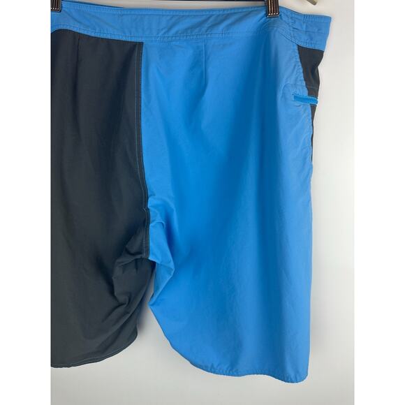 *Flawed Patagonia Men's Stretch Wavefarer Board Shorts Blue Gray Trunks Size 38 - Picture 9 of 12